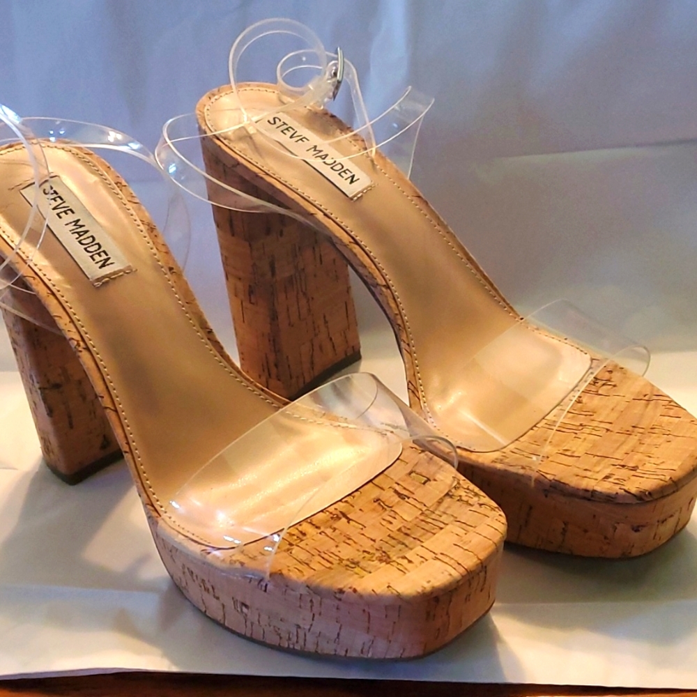 Beautiful, sexy Steve Madden stack heels.